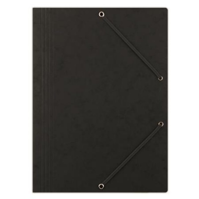 Gumis mappa, prespán, A4, DONAU "Premium", fekete