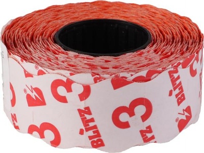 Árazószalag, 22x16 mm, BLITZ, narancs