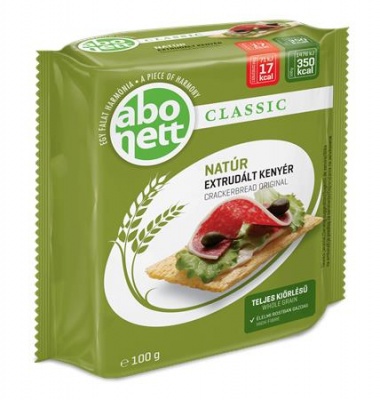 Extrudált kenyér, ABONETT, 100 g, natúr