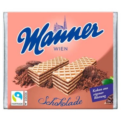 Csokoládés ostya, 75 g, MANNER
