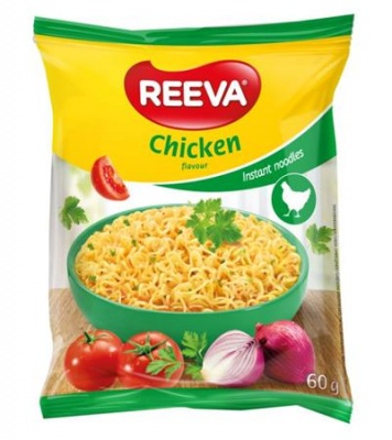 Instant tésztaleves, 60 g, REEVA, csirke íz