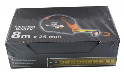 Mérőszalag, 8 m x 25 mm, mágneses, FISCHER DAREX