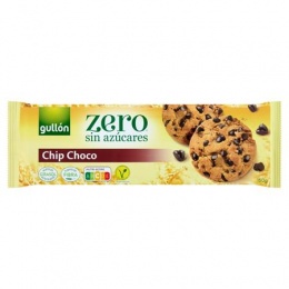 Keksz, 150 g, GULLÓN "Chip Choco", gluténmentes, csokidarabokkal