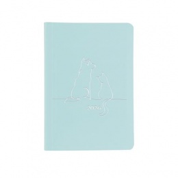 Naptár, tervező, B6, heti, TOPTIMER "Pastel", kék