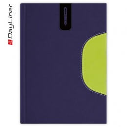 Tárgyalási napló, B5, DAYLINER, "Memphis", kék-zöld