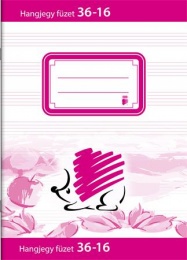 Füzet, tűzött, A5, hangjegy, 16 lap, ICO "Süni", "36-16"