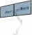 Monitortartó kar, két monitorhoz, FELLOWES "Eppa™ Crossbar", fehér